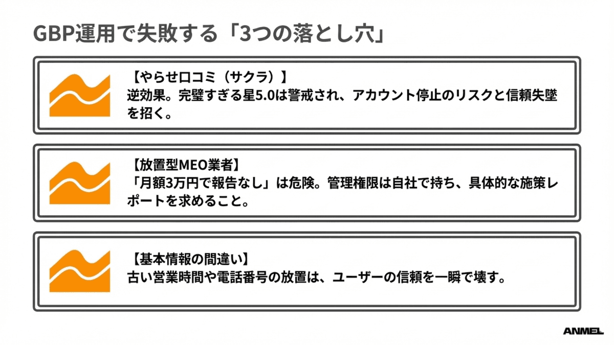GBP運用で失敗する3つの落とし穴